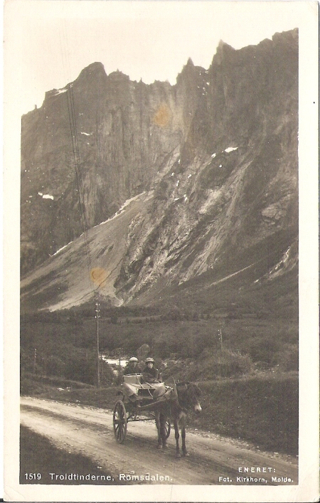 Troldtinderne, Romsdalen. Kirkhorn 1519