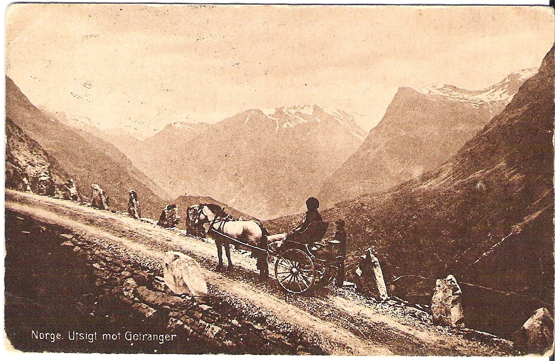 Utsigt mot Geiranger 1921. Abel