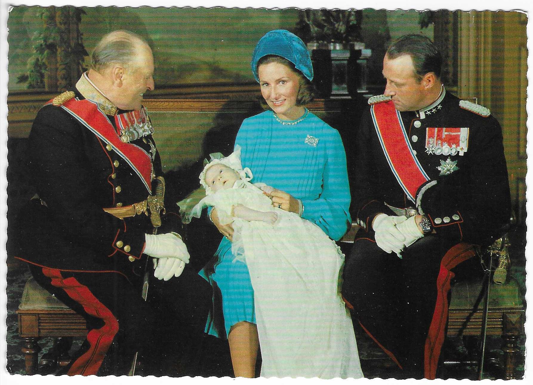 Prins Haakon Magnus.Barnedåp.1974? Mittet