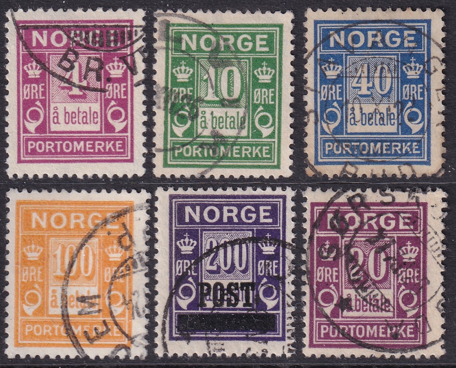 Portomerker 13-18 ’å betale’