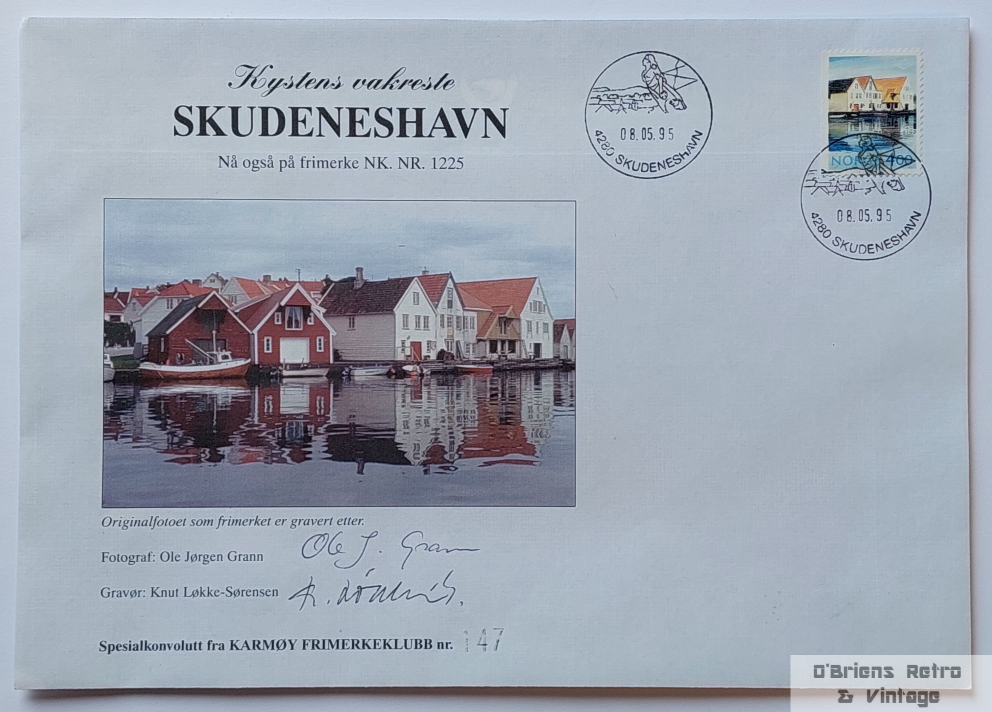Kystens vakreste Skudeneshavn - Spesialkonvolutt - Nr. 147 - 1995