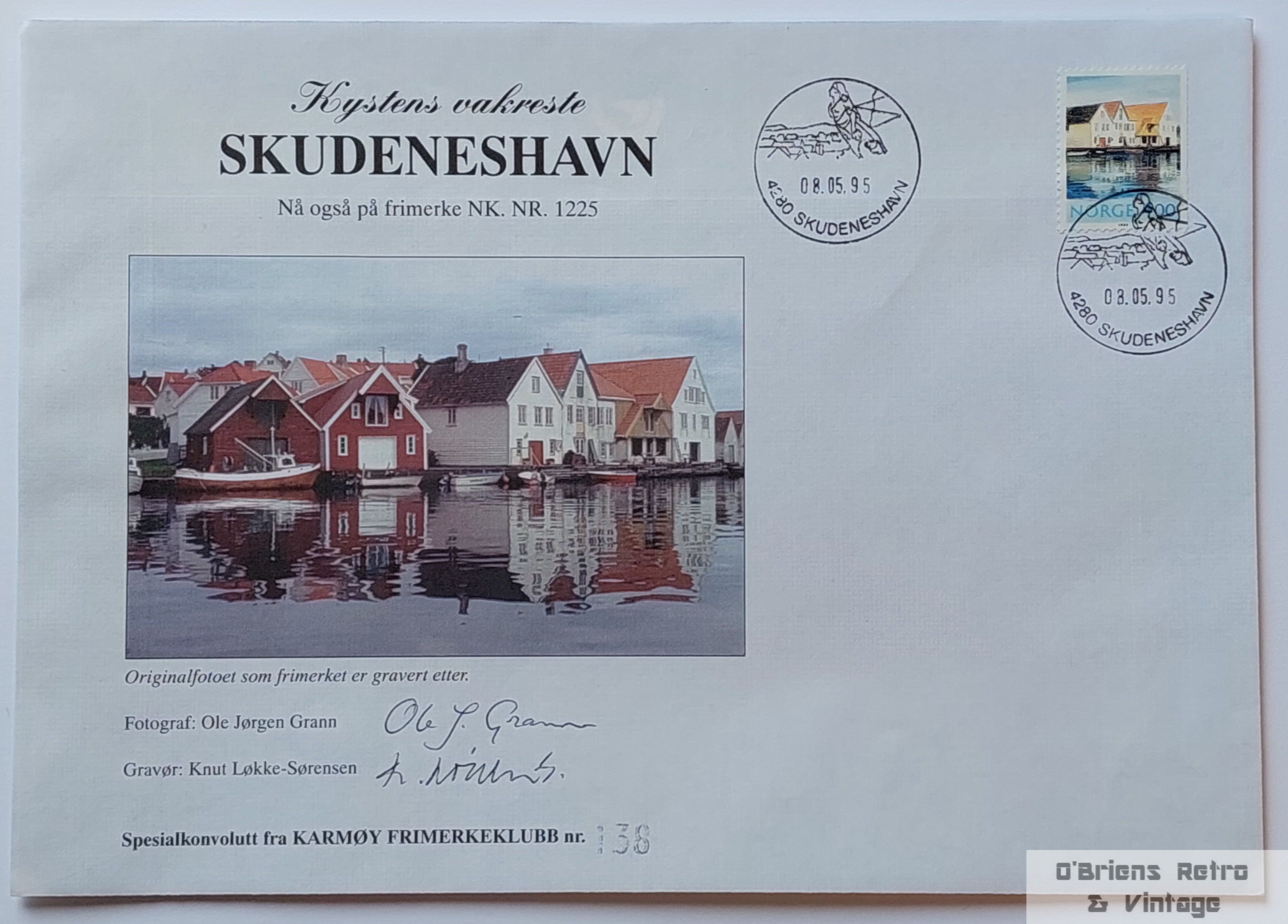Kystens vakreste Skudeneshavn - Spesialkonvolutt - Nr. 138 - 1995