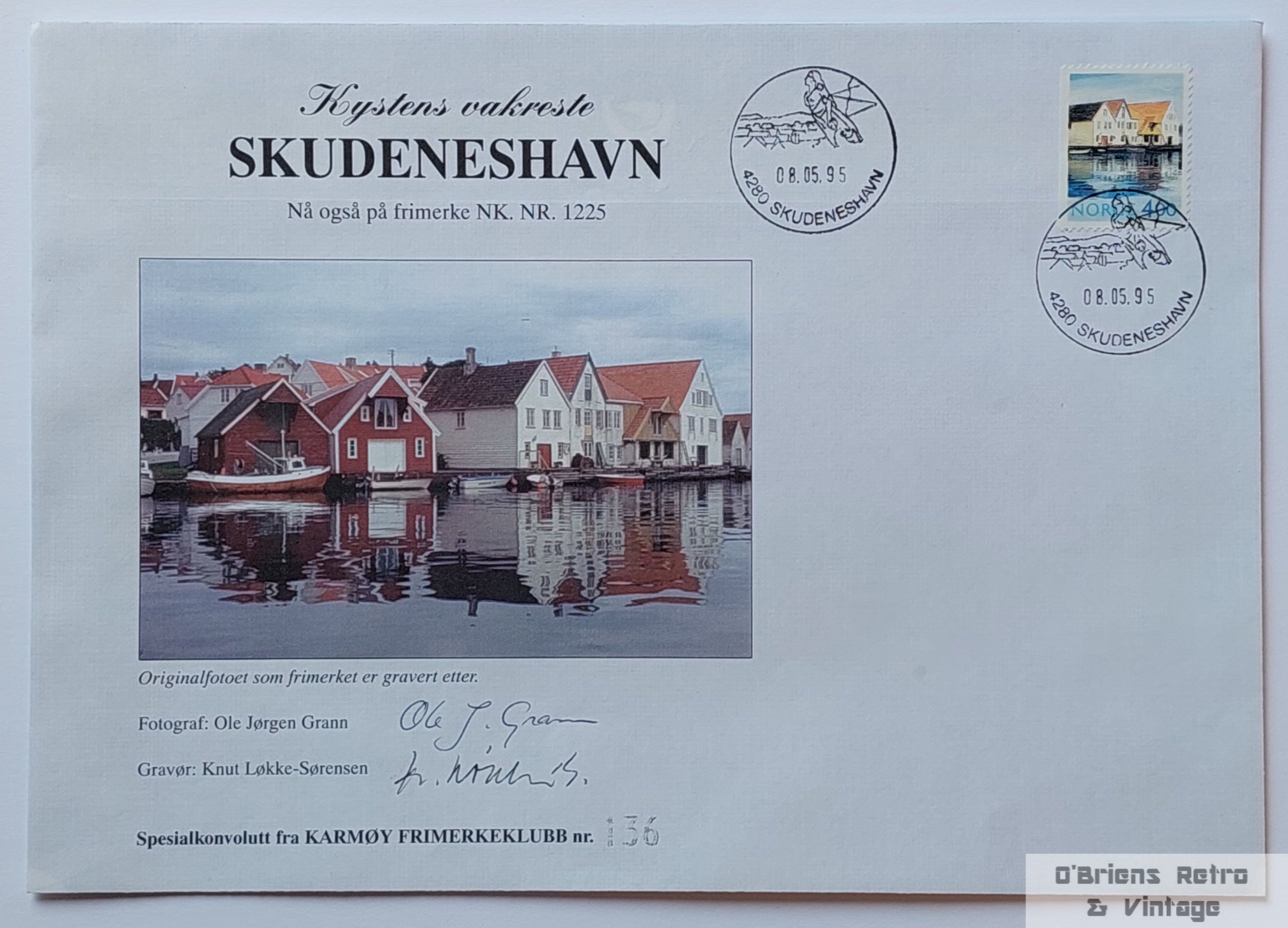 Kystens vakreste Skudeneshavn - Spesialkonvolutt - Nr. 136 - 1995