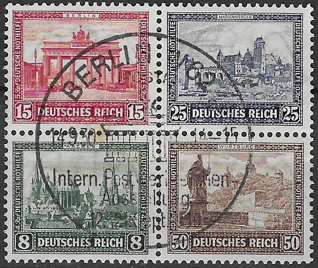 Tyske Rike AFA 443-45 blok – Verdi 6.000++ NOK