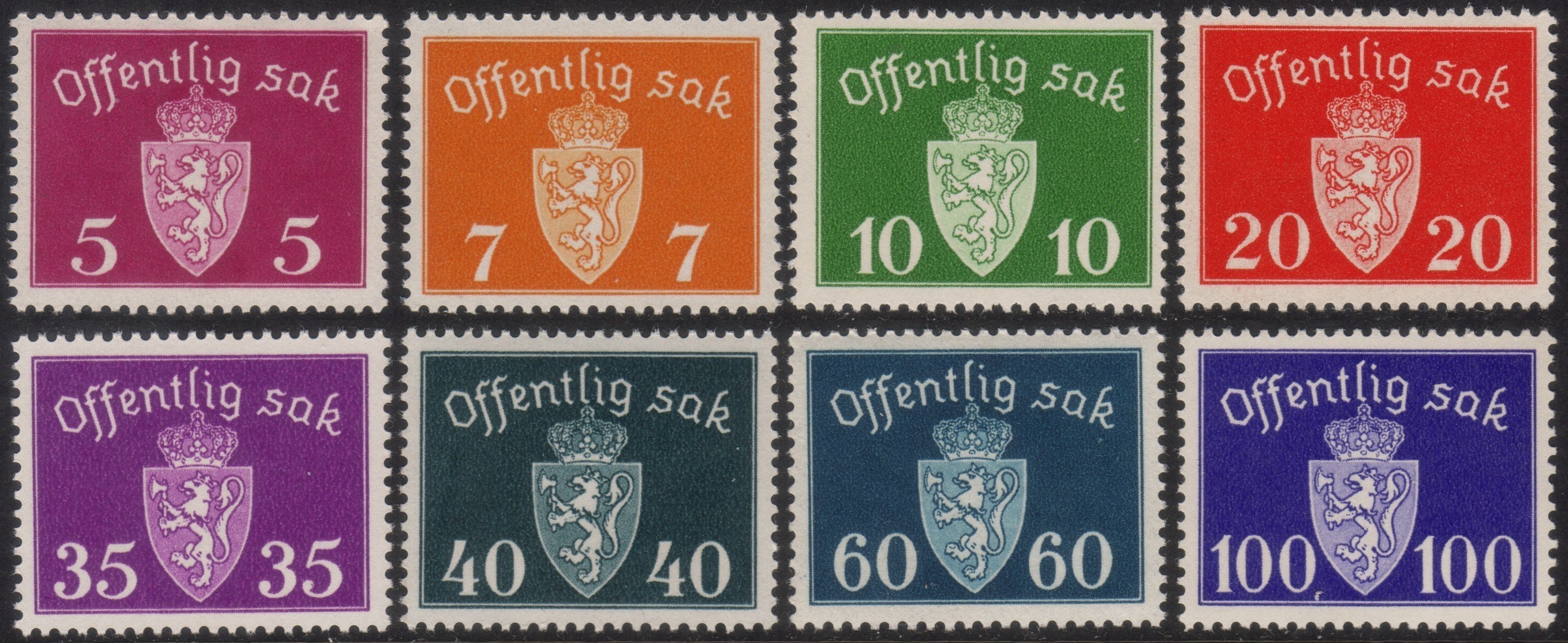 Offentlig Sak IV u) vm 1939/42 **