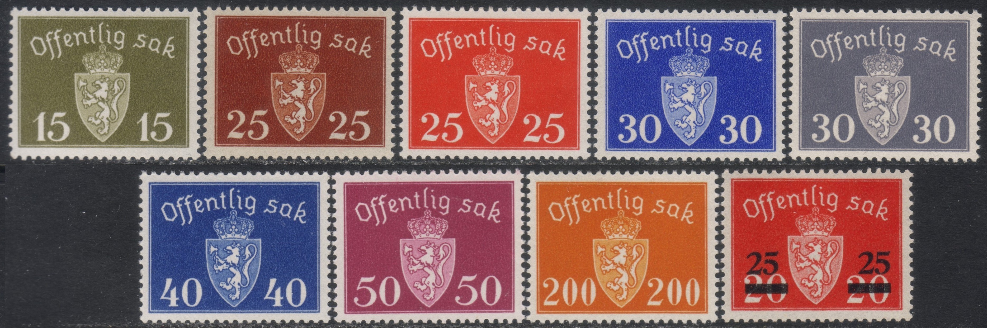Offentlig Sak VI + provisorium 1945/49 **