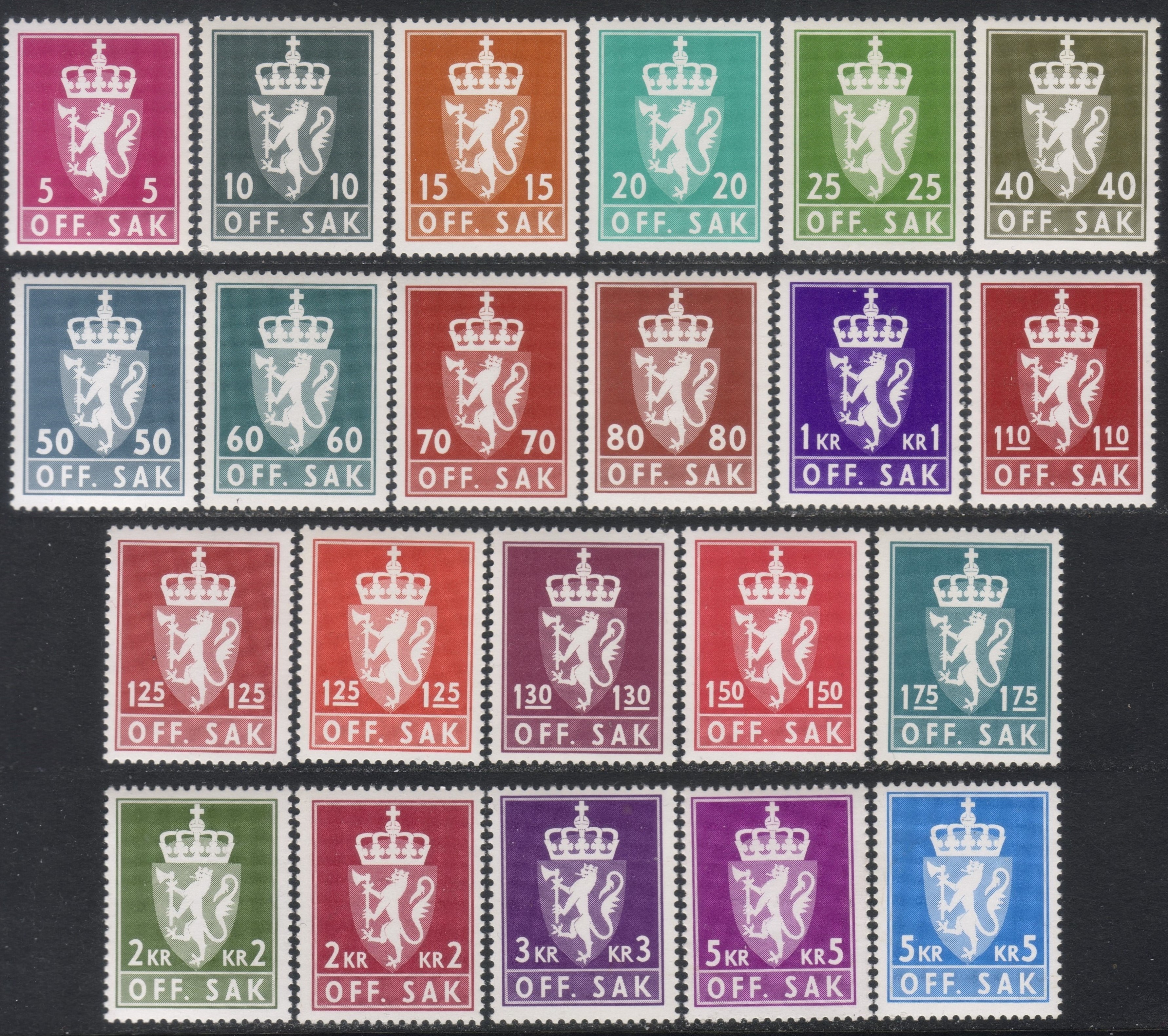 Tjenestemerker Off.Sak III 1975/82 **