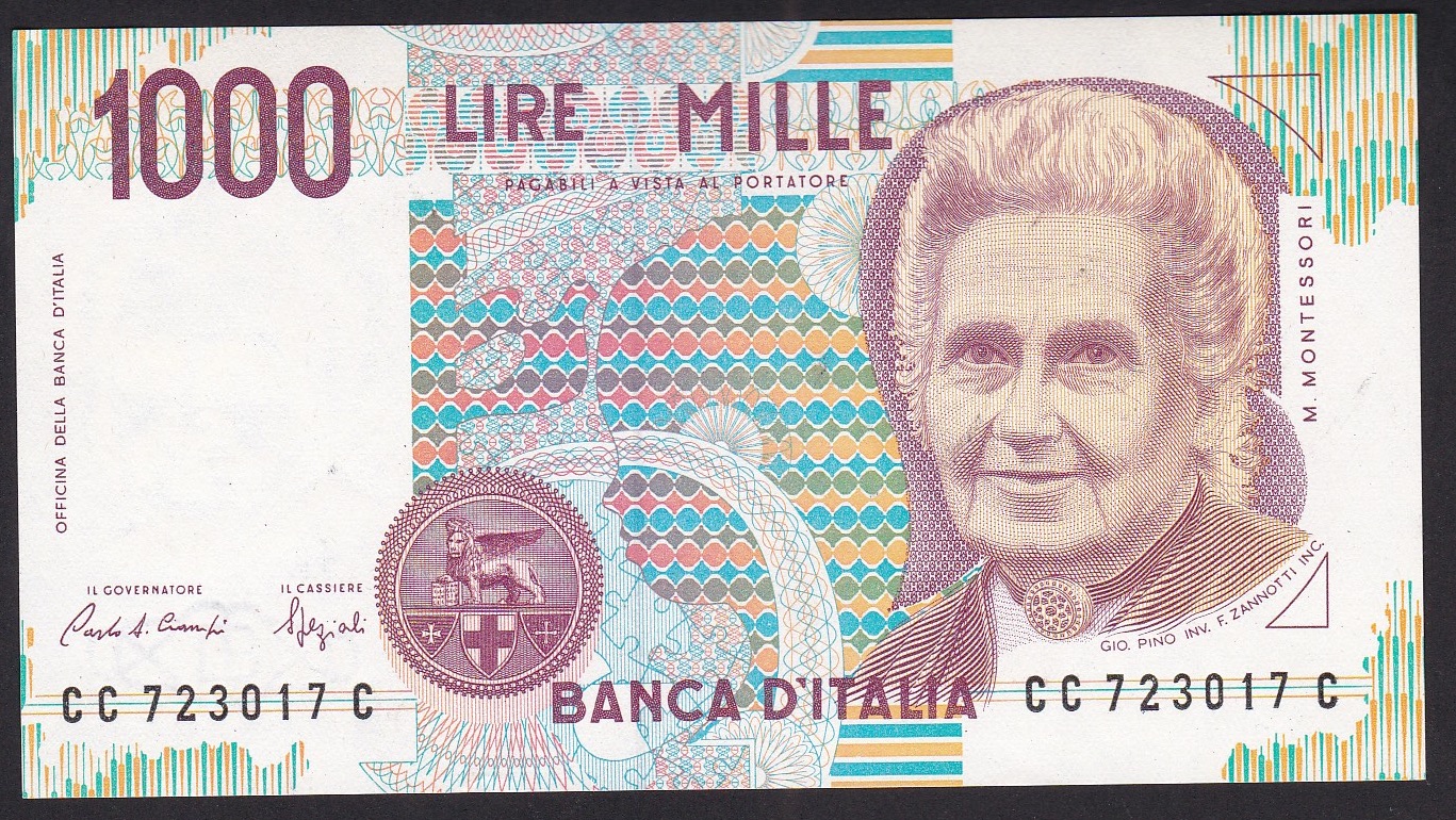Italia. 1990. 1000 Lire