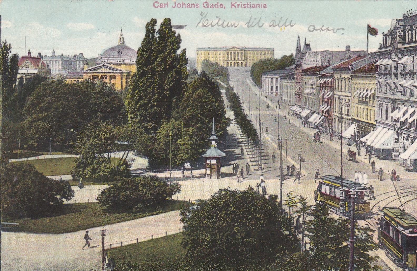 Carl Johans Gade, Kristiania. Ingen utgiver