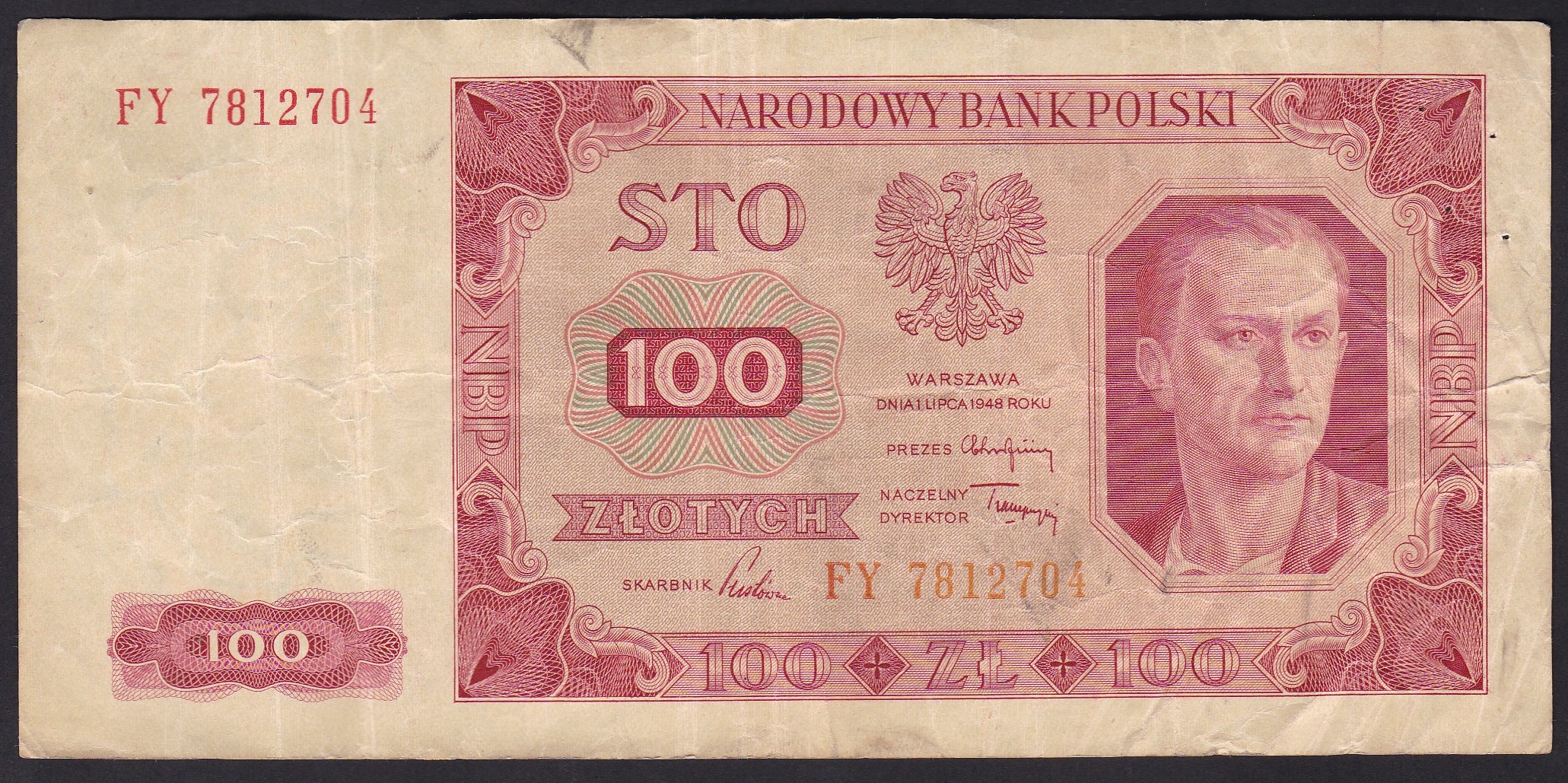 Poland. 1948. 100 Zlotych