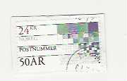 POSTNUMMER 50 ÅR POSTKLIPP