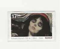 EDWARD MUNCH 17 KR POSTKLIPP