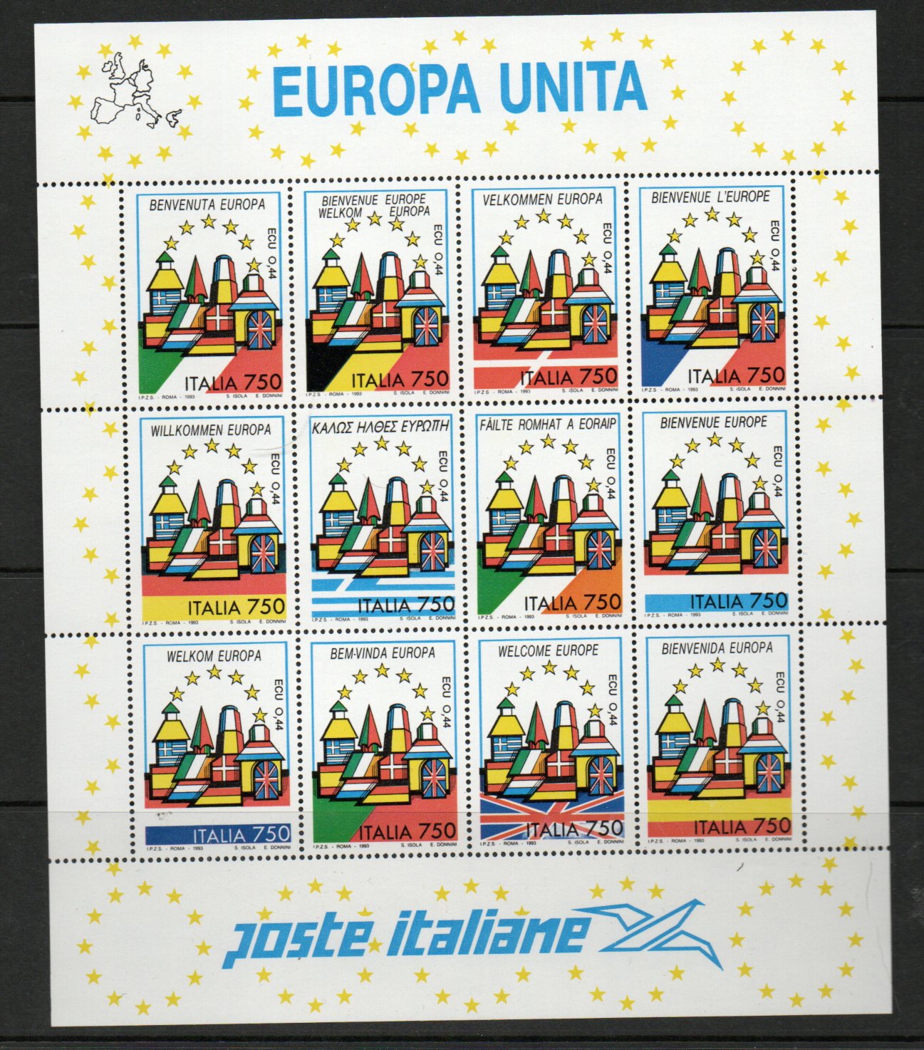 CEPT Europa - Italia MI 2254-2265 kleinbog **