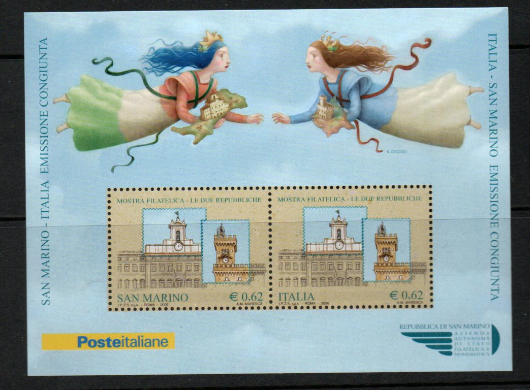 Fellesutgave - Italia MI 3106, San Marino MI 2260 BL37 **