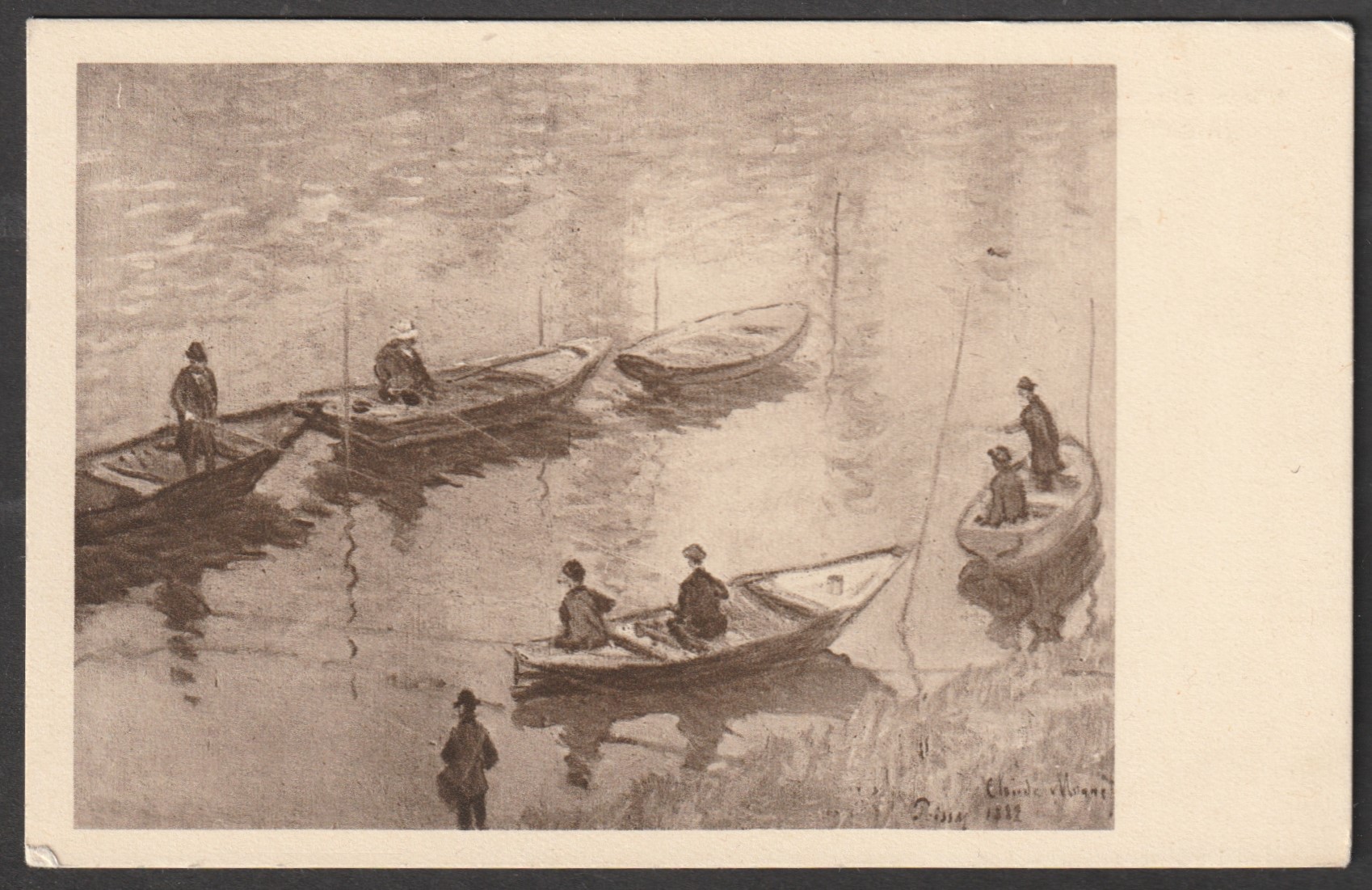 Claude Monet -Fischer an der Seine. Anton Schroll