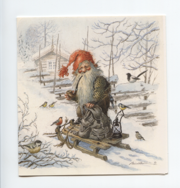 K. E. Midthun.  Nissen, kælken og fuglene. 53981743