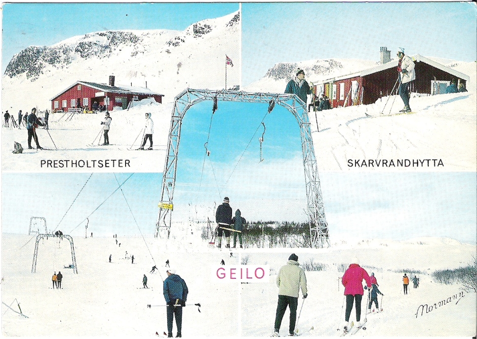 Geilo, stempel Prestholtsæter 1972. Normann E-10-96