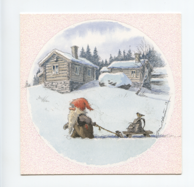 K. E. Midthun.  Nissen i sneen.  536199.