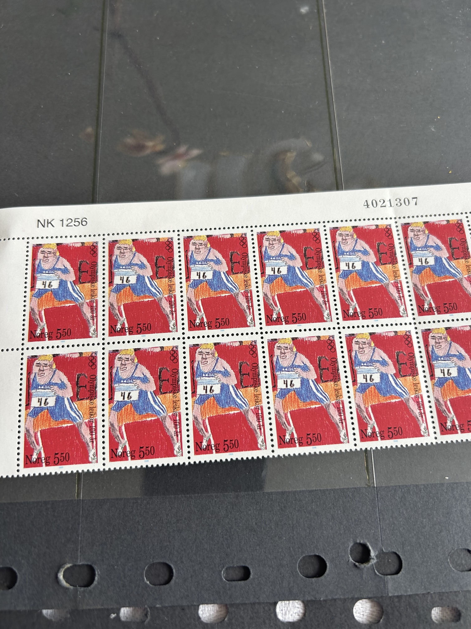 NK 1256 20 bl OL 100 år