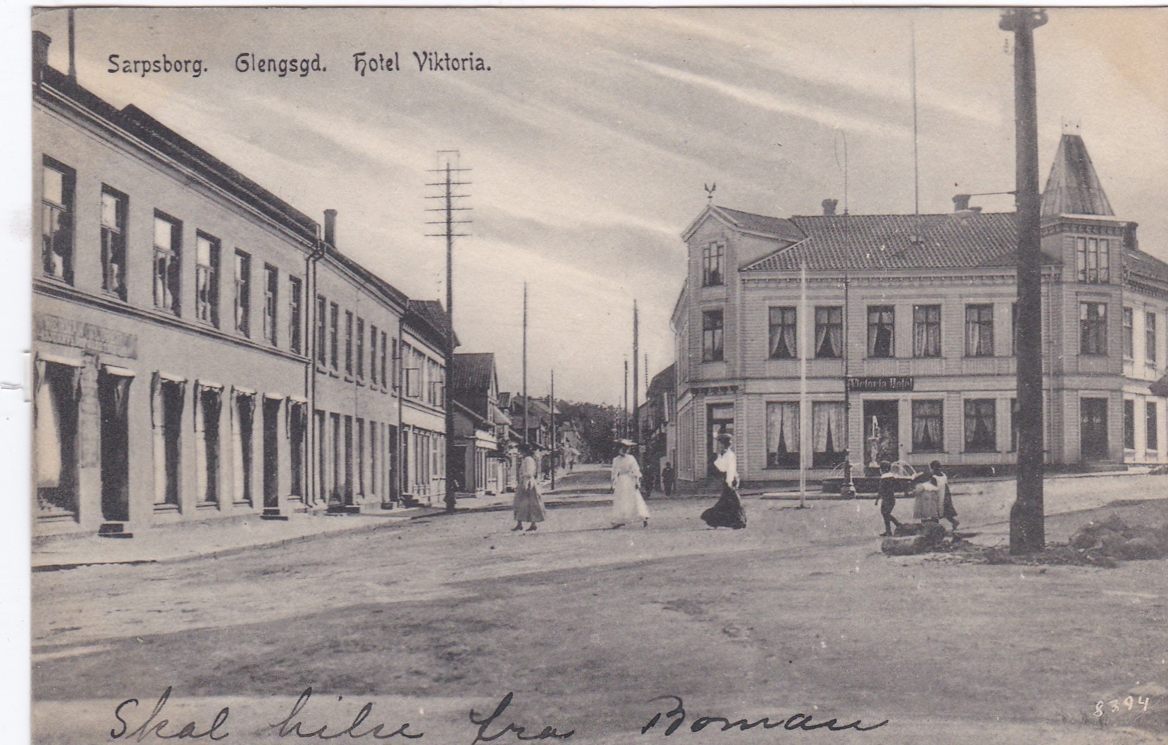 Sarpsborg. Glengsd. Hotel Viktoria. K8394