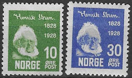 Norge NK 159(*) og 162* – verdi 80 NOK