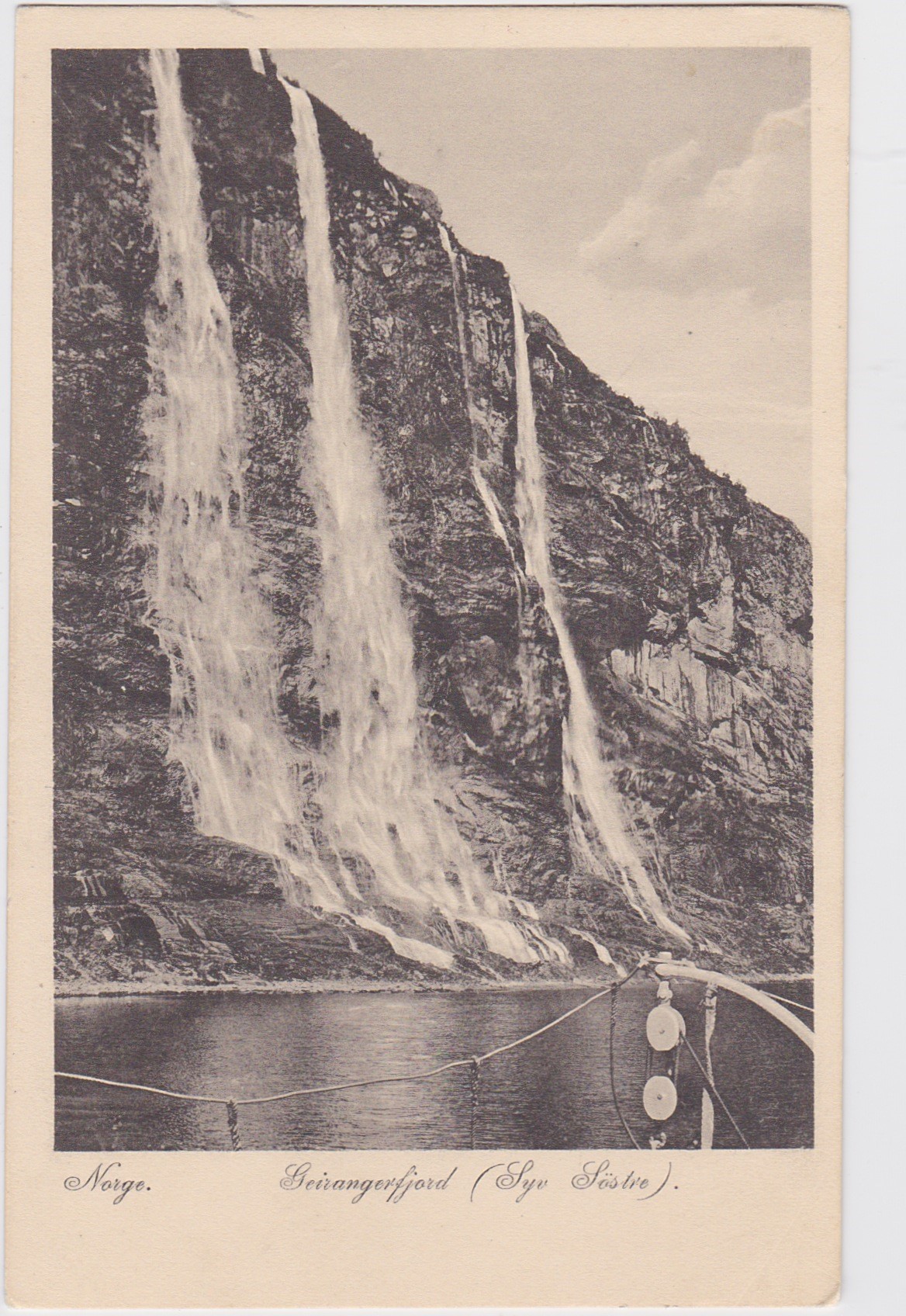 Geirangerfjord med syv søstre 1914-FWA 1913 Ubrukt