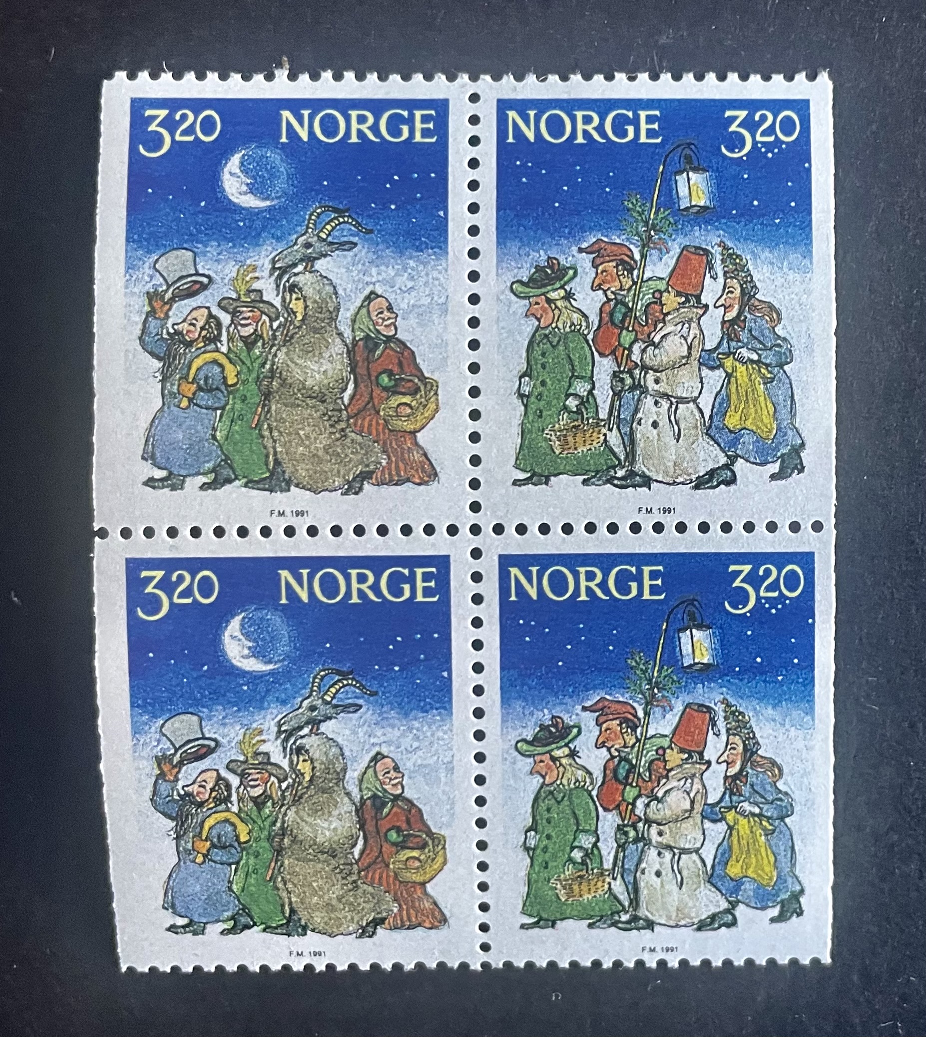 NORGE-NK 1131/1132 **- 4-BLOKK ( 107 )