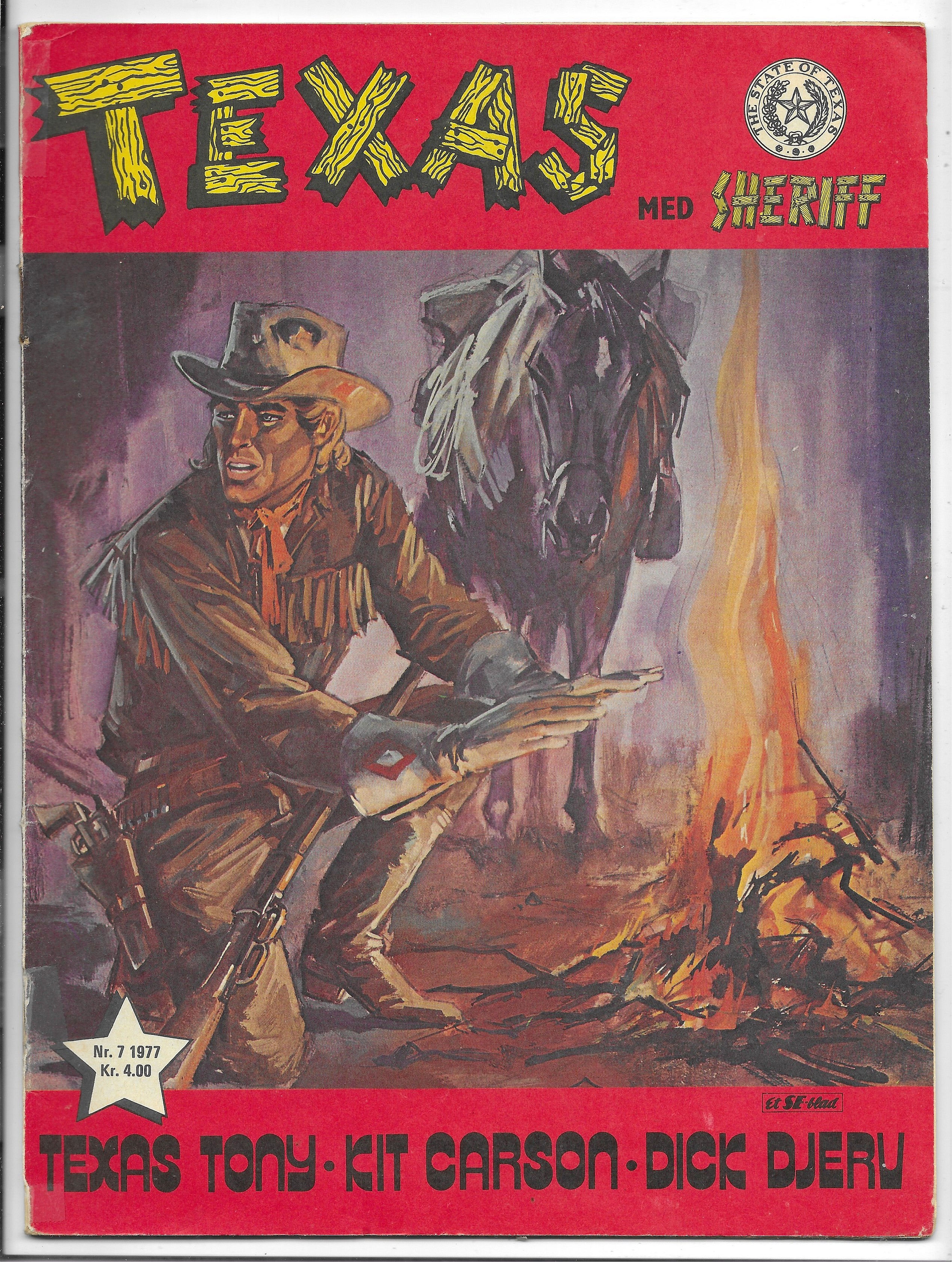 TEXAS med Sheriff Nr.7 1977 VG