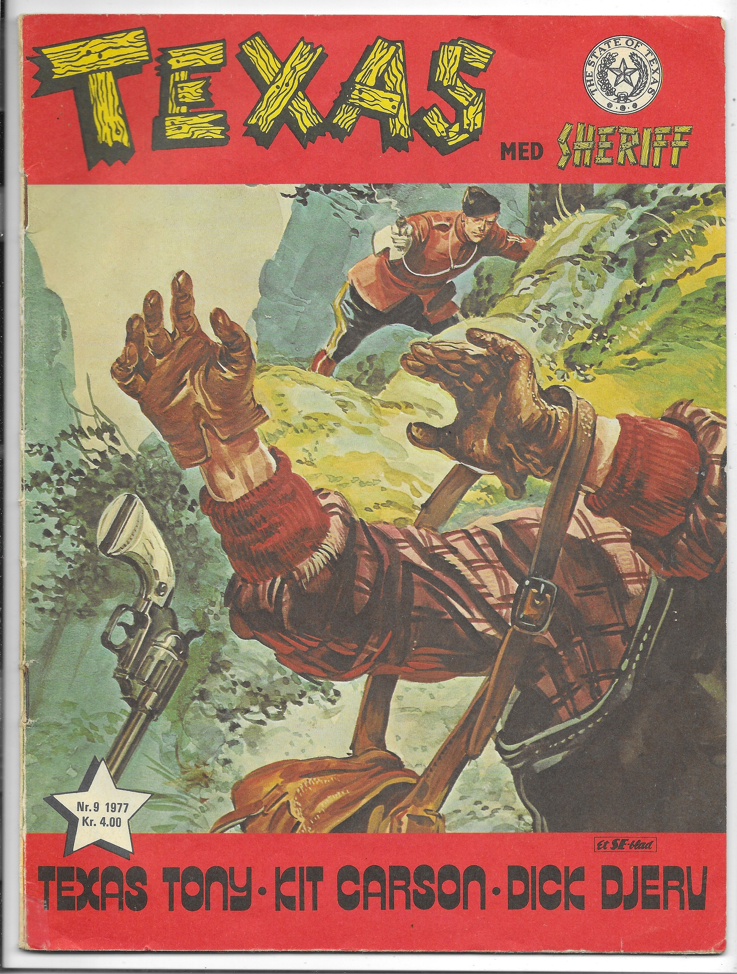 TEXAS med SHERIFF Nr.9 1977 VG