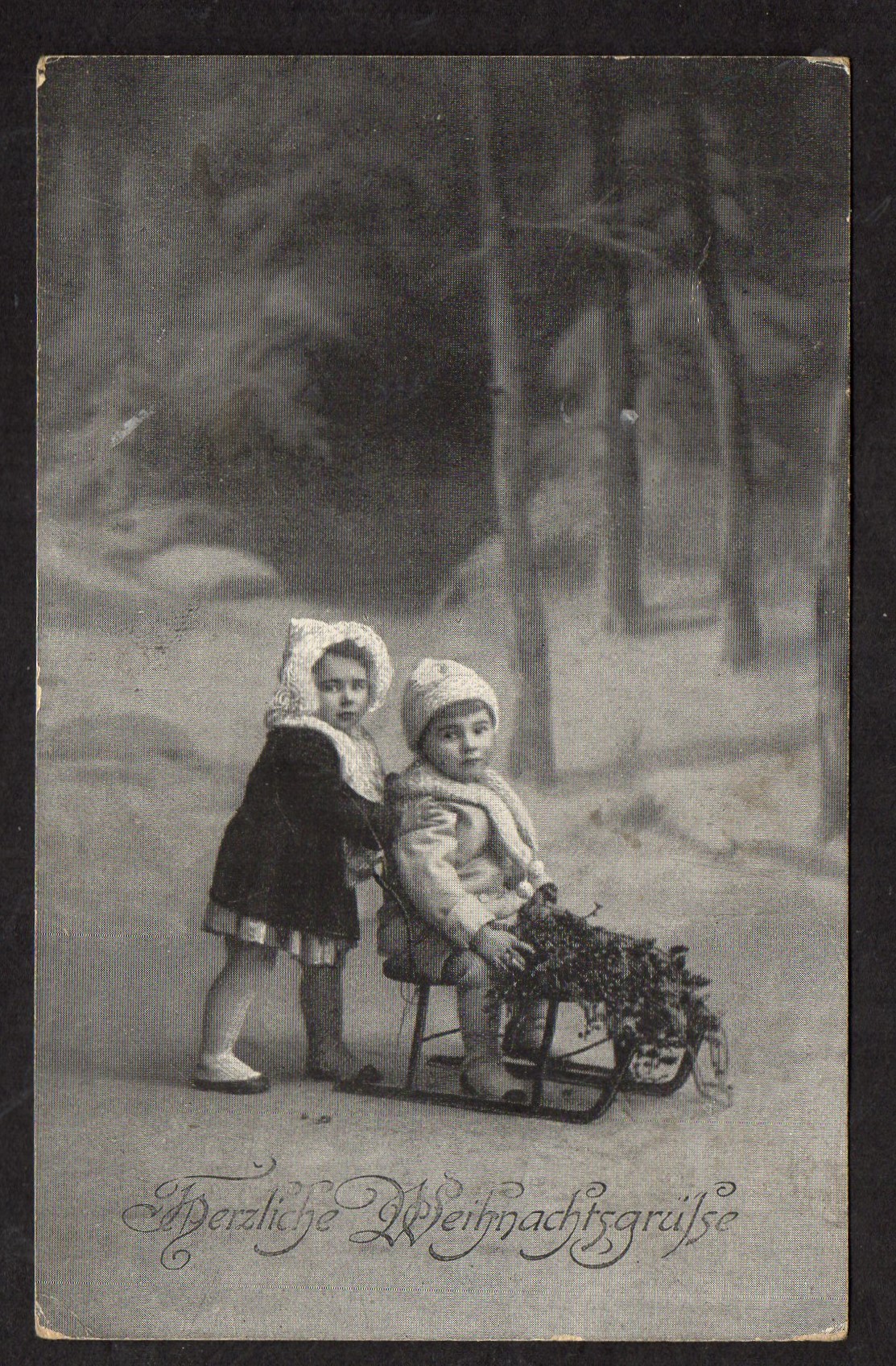 Gratulasjonskort  trolig Tysk kort - st Kristiansand 1943