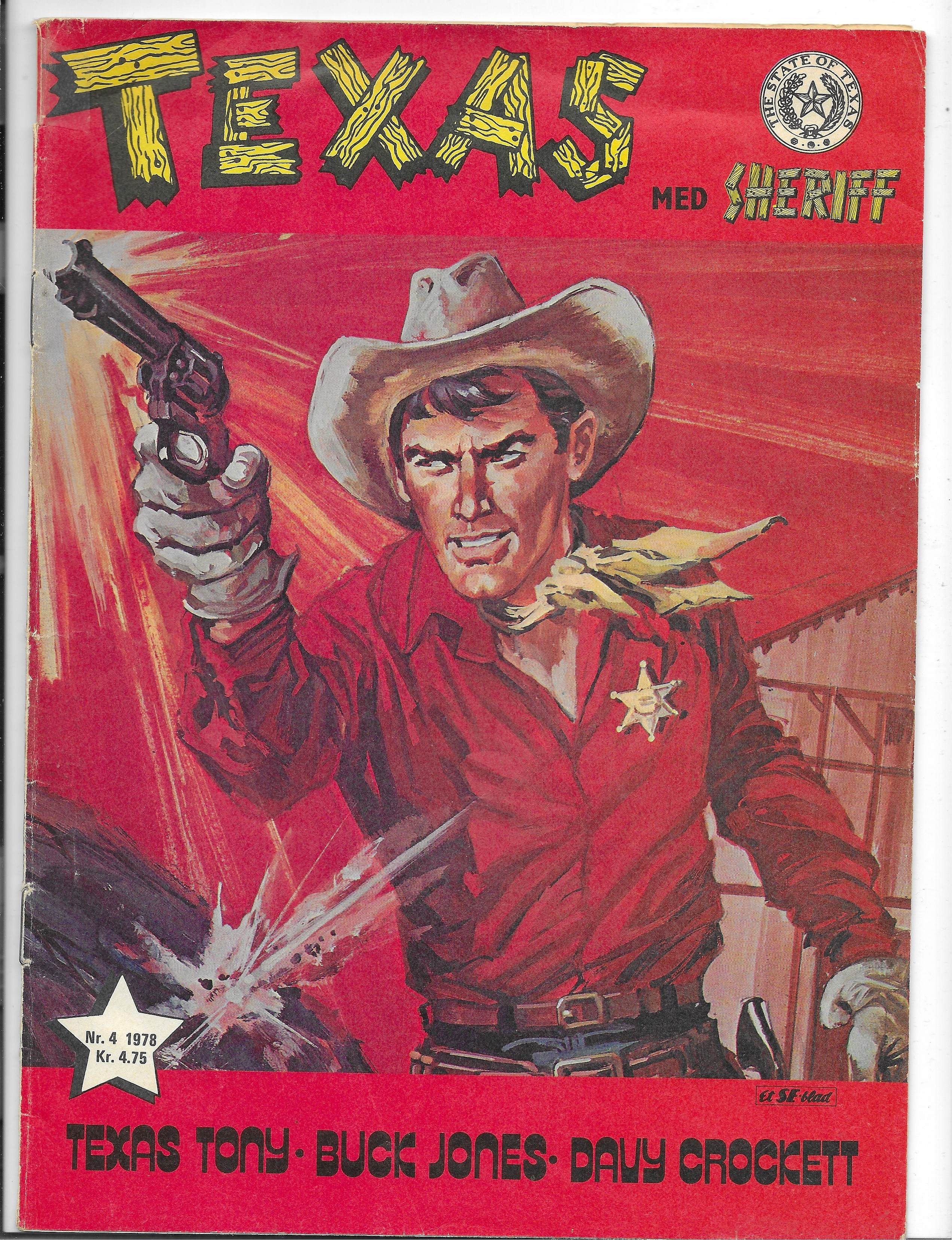 TEXAS med SHERIFF Nr.4 1978 VG