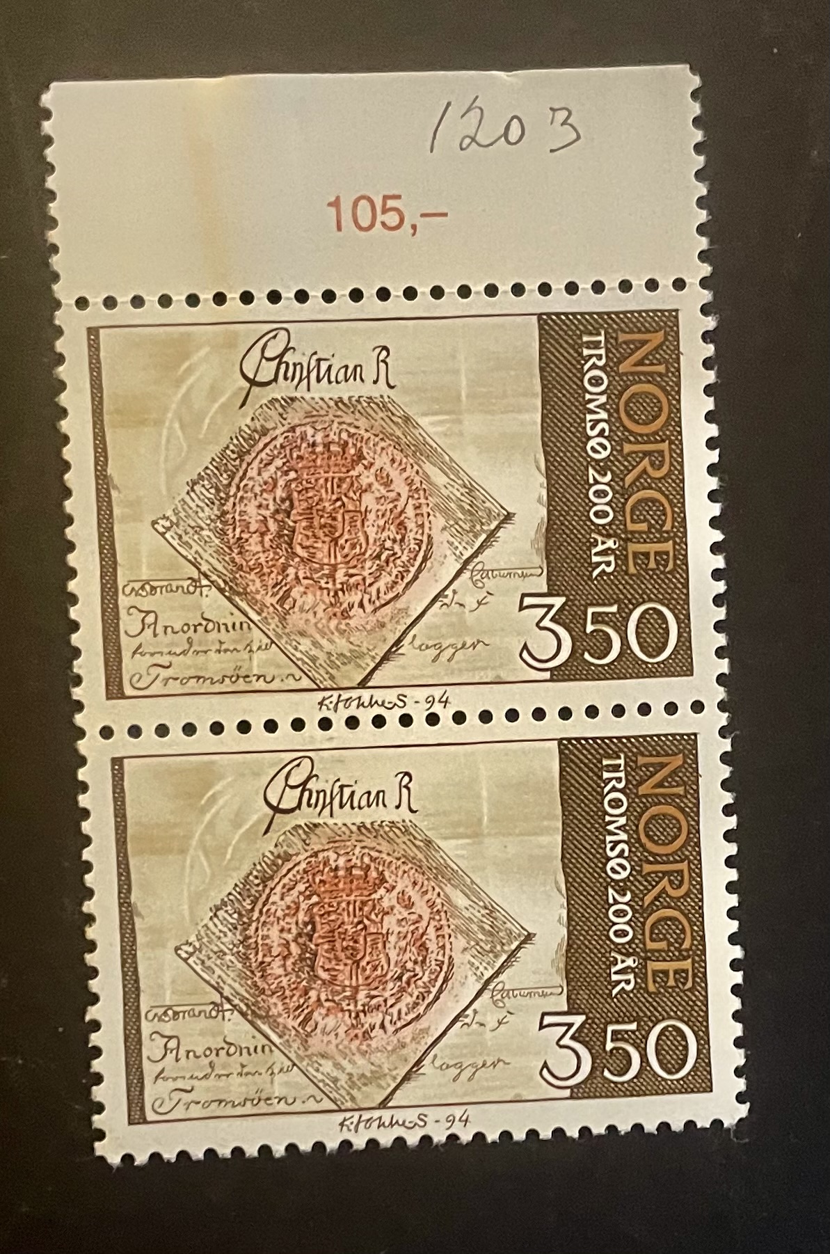 NORGE-NK 1203 ** ( 132)