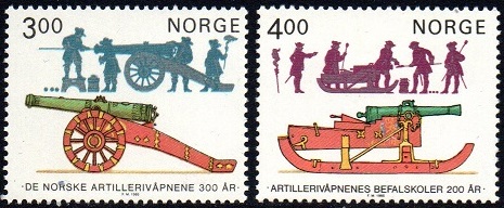 NK 969-70 - De norske Artillerivåpnene 300 år **