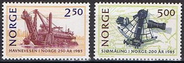NK 984-85 - Havnevesen 250 år og Sjømåling 200 år **