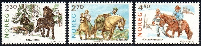 NK 1029-31 - Norske hesteraser **