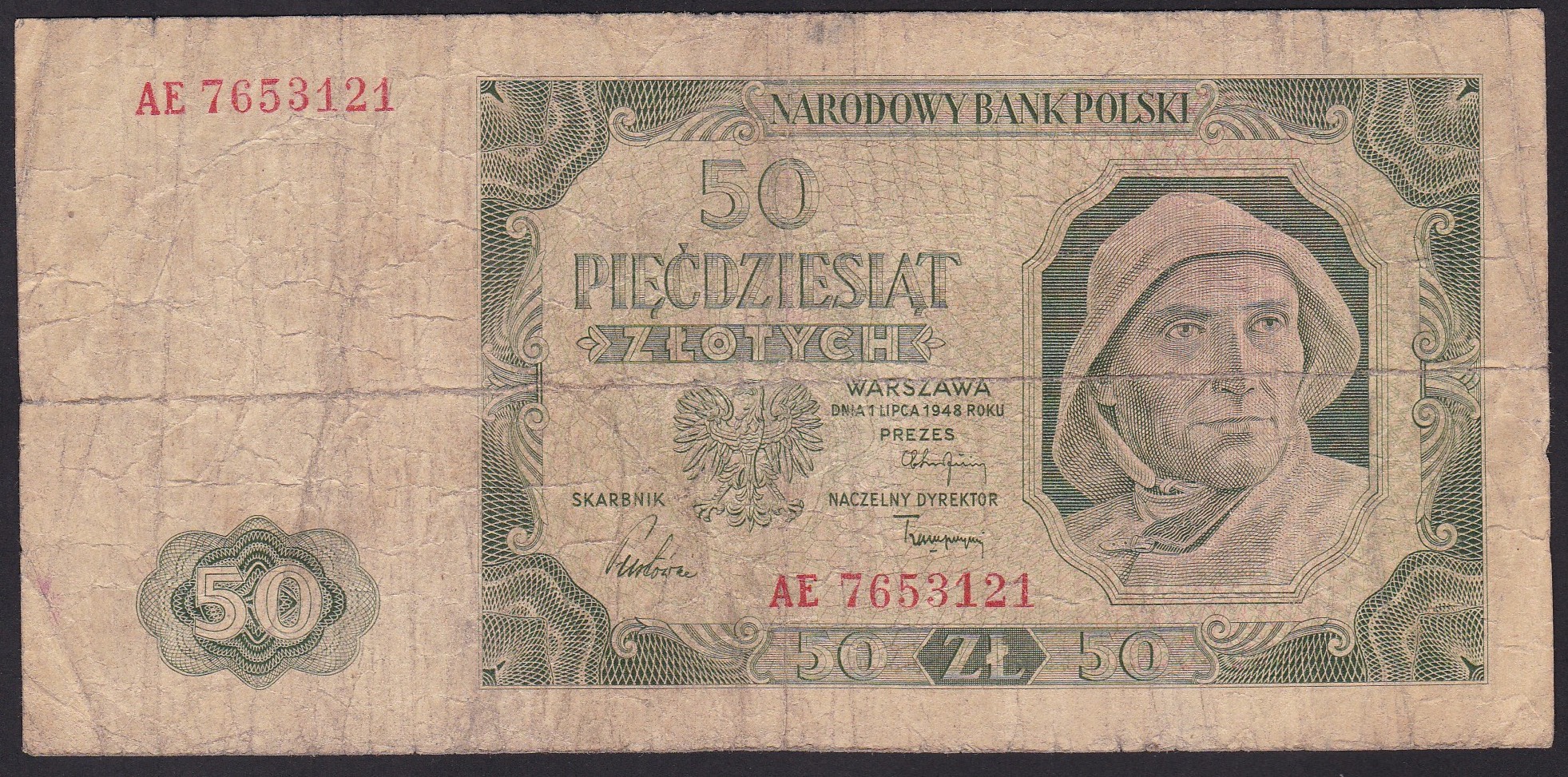 Poland . 1948 . 50 Zlotych