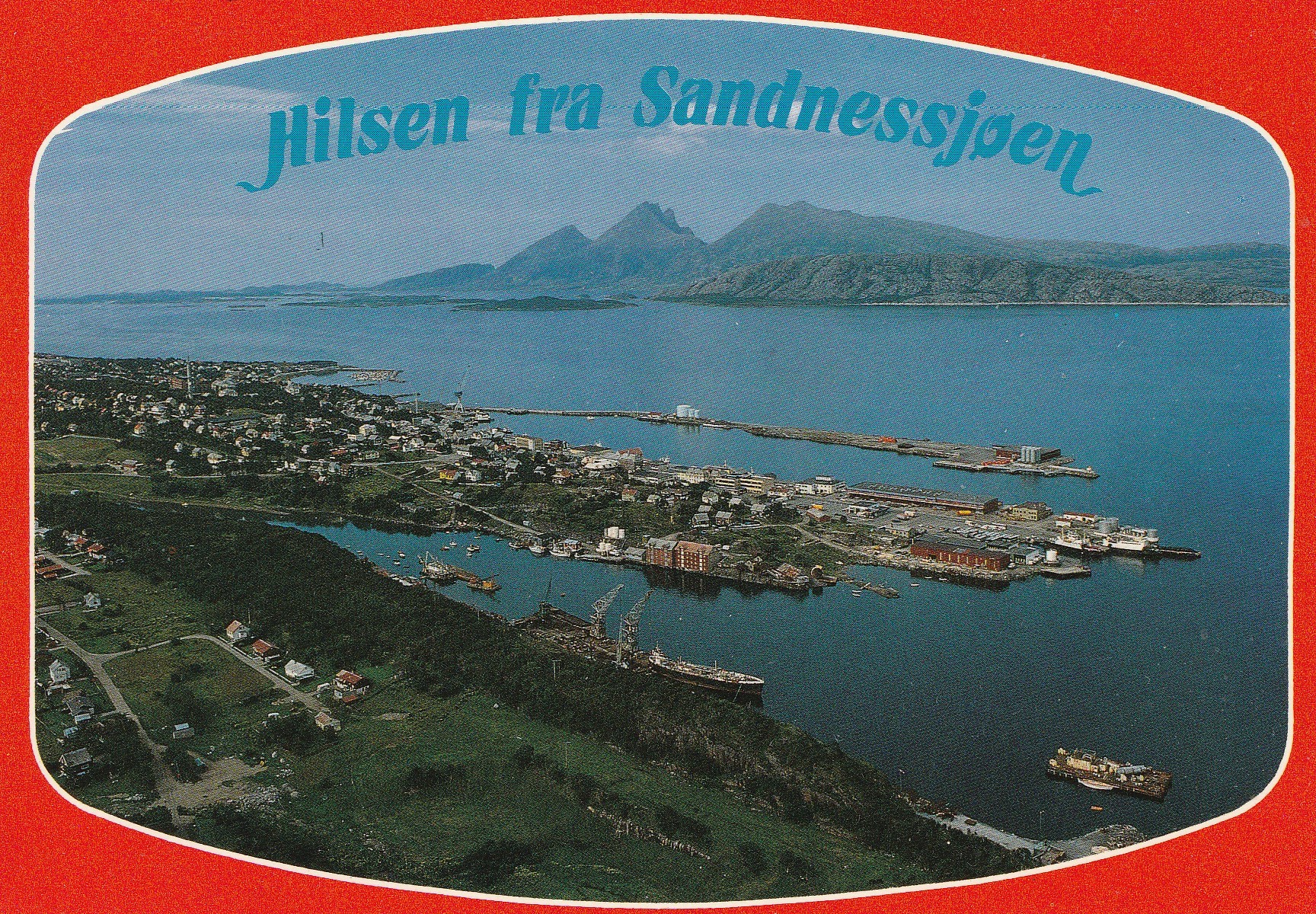 Hilsen fra Sandnessjøen . To-Foto 87-75