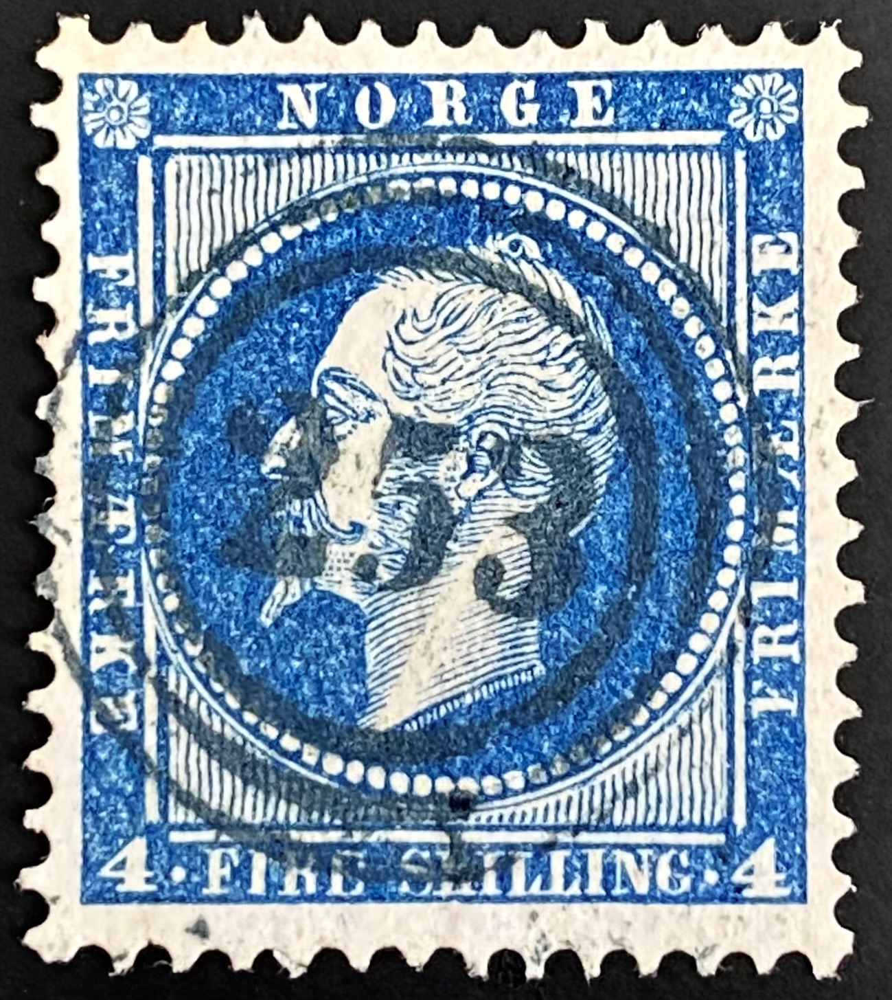 NK 4 3-rings stemplet 253 (Sandefjord)