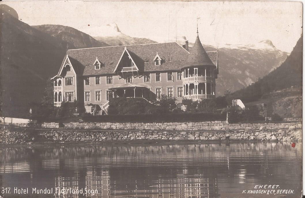 Postkort - Hotel Mundal Fjærland Sogn