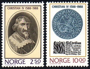NK 1050-51 - Kong Christian IV - 400 år