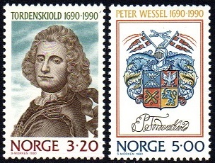 NK 1095-96 - Peter Wessel Tordenskiold 300 år **