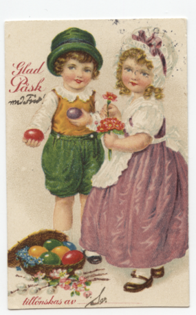 Glad Påsk.  1928.  Svensk i småformat.