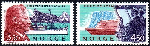 1176-77 - Hurtigruten 100 år **