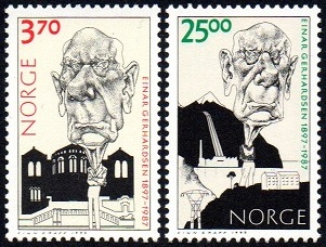 NK 1308-09 - Einar Gerhardsen 100 år **