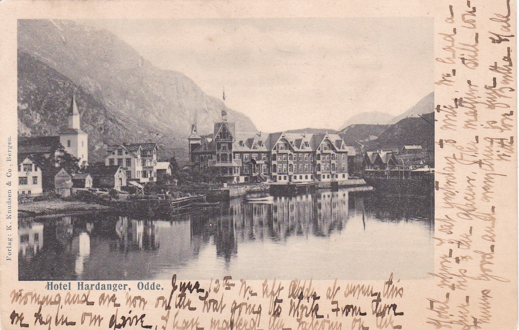 Hotel Hardanger, Odde ( Forlag K.Knudsen )