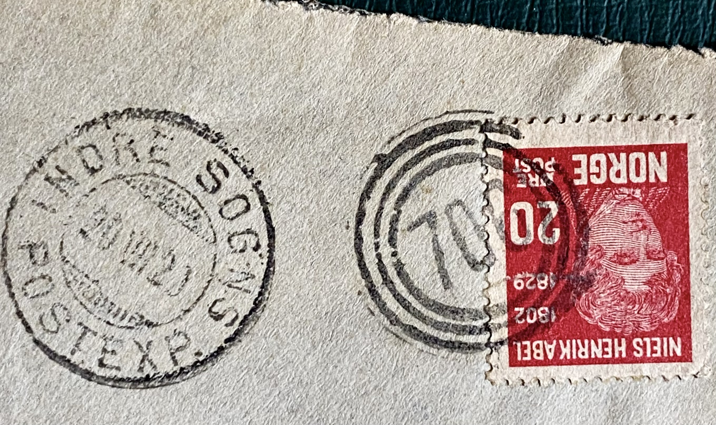 Brev 4-rings Stemplet 706 (M/B Kvamsøy) og Indre Sogns Postexp 20 VII 29