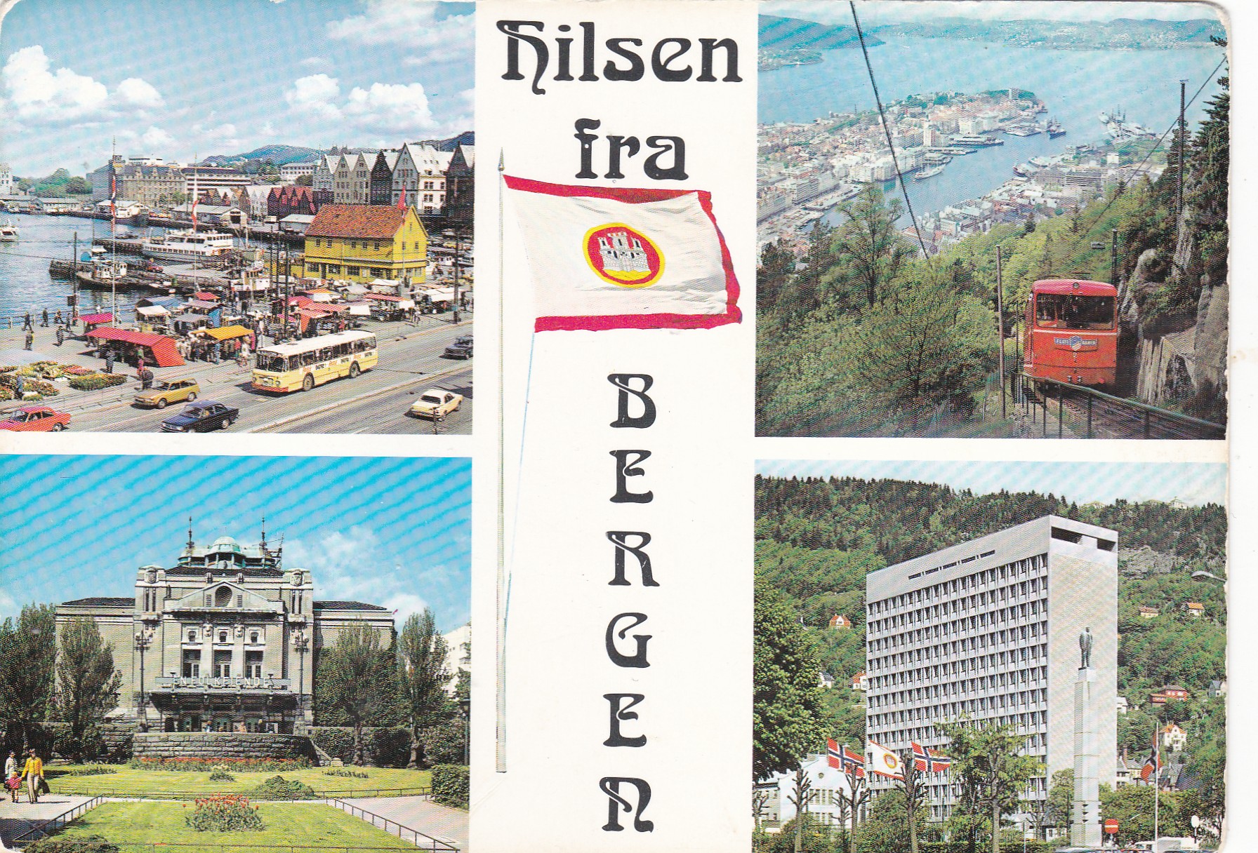 Bergen. 4-bilders ( Mittet M-2300/146)