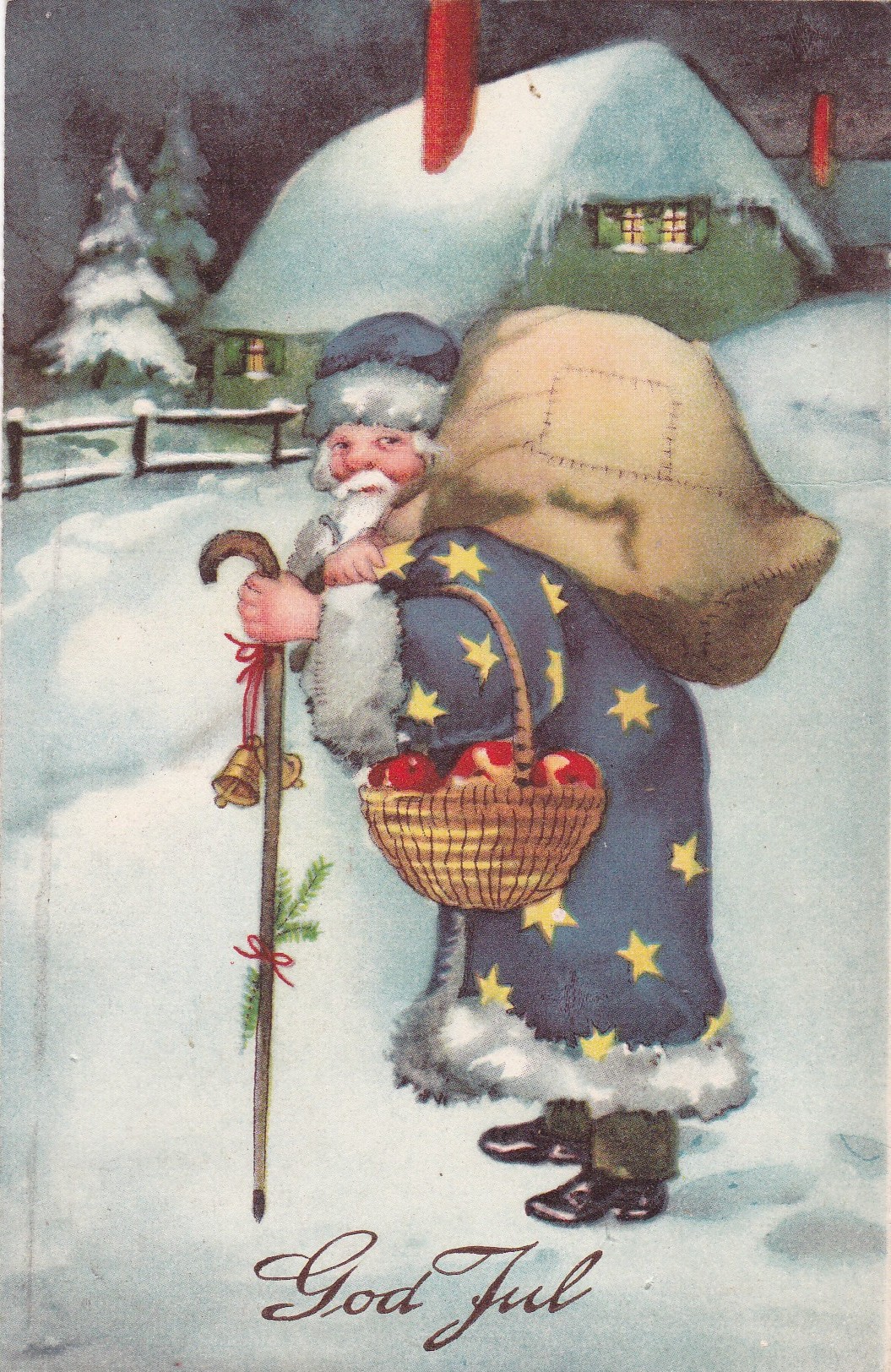 God Jul - Nisse med sekk ( HWB Ser 4464)