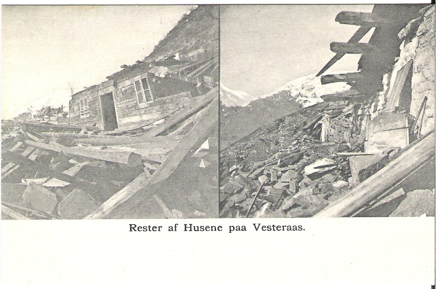 Rester av Husene paa Vesteraas 1907. Kirkhorn