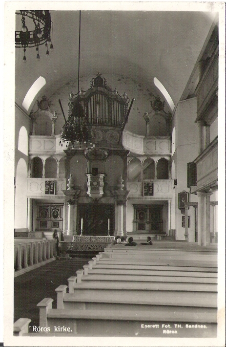 Röros Kirke 1939. Norsk arbeide